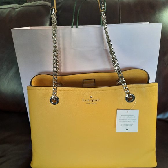 ORIGINAL and BRAND NEW - kate spade jordyn pebble leather large - Picture 11 of 16